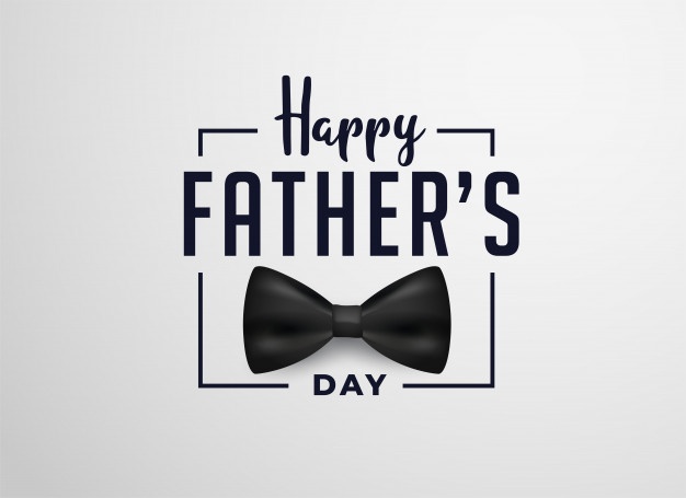 happy-fathers-day-card-design-with-realistic-bow_1017-19127